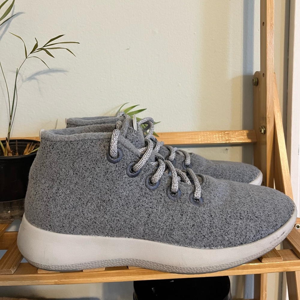 Allbirds Runner-Up Mizzle Merino Wool Grey Men’s Sneakers Size 10